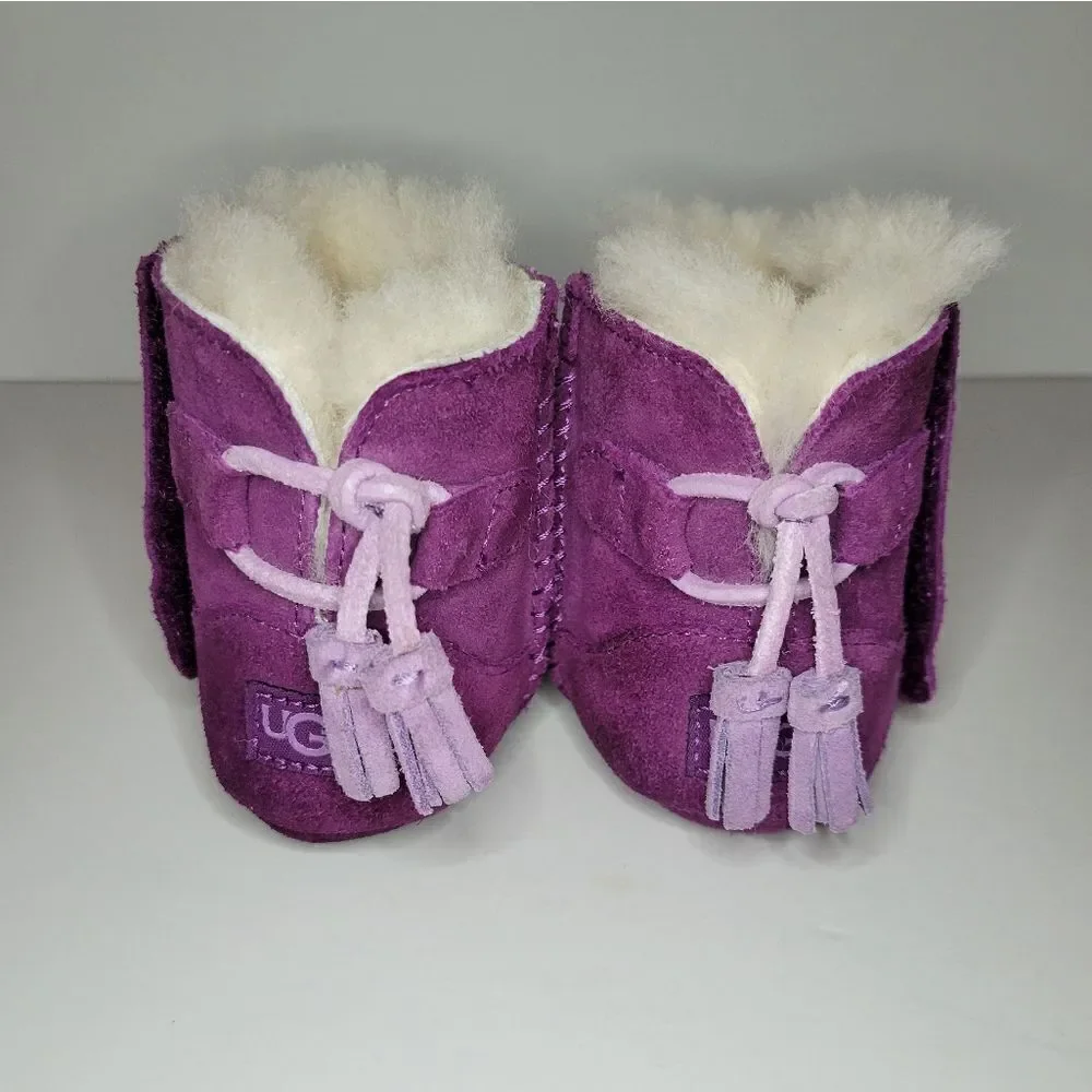 UGG® Mocassin Purple Boy Girl Bootie 6-12 Months